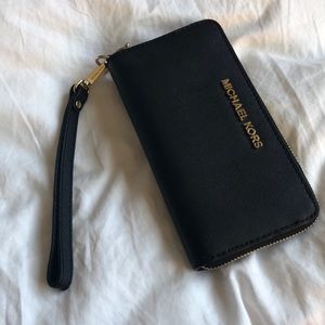 MICHAEL Michael Kors Jet Set Travel Lthr Wristlet